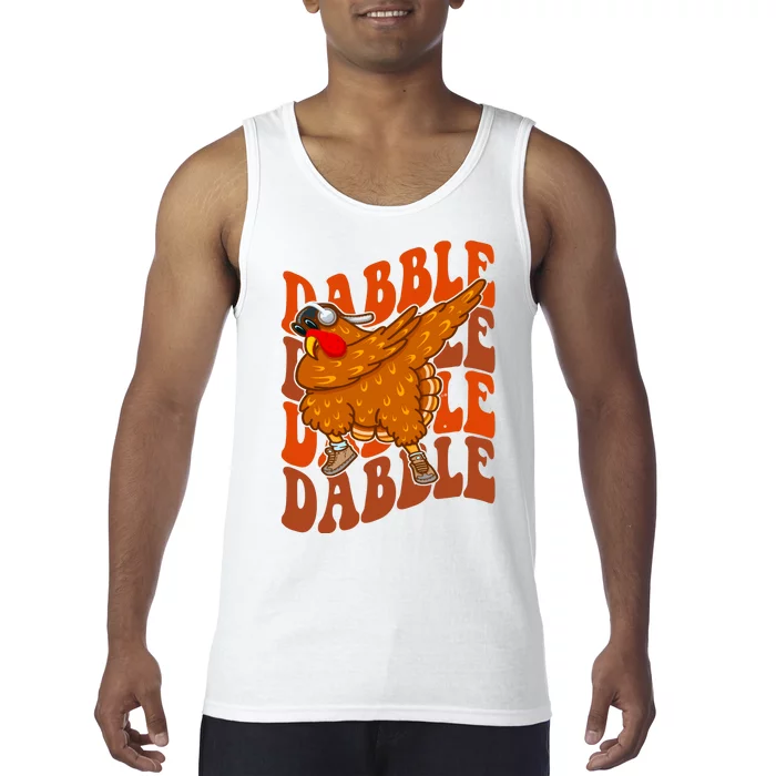 Dabble Dab Turkey Thanksgiving Tank Top