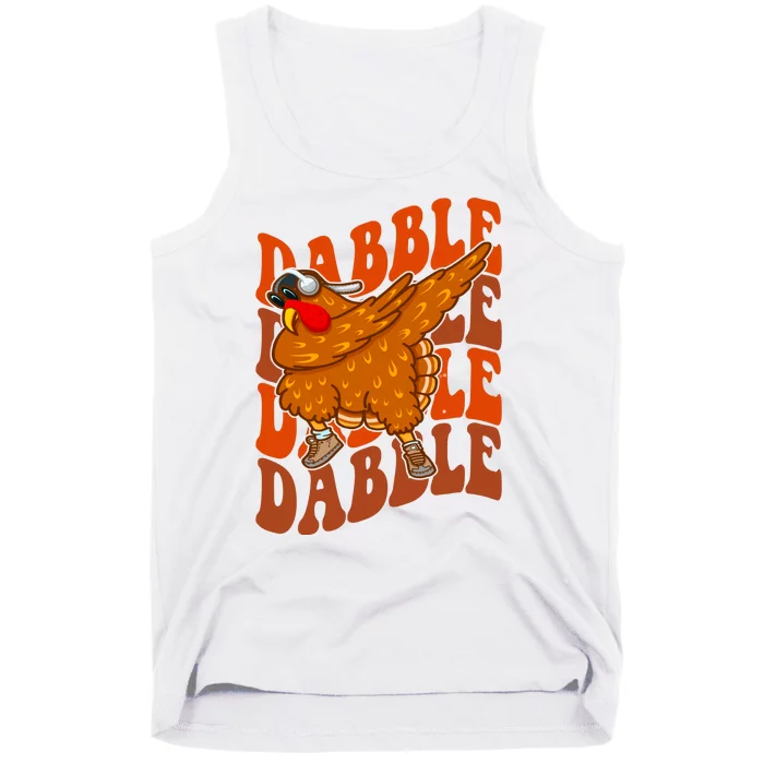 Dabble Dab Turkey Thanksgiving Tank Top