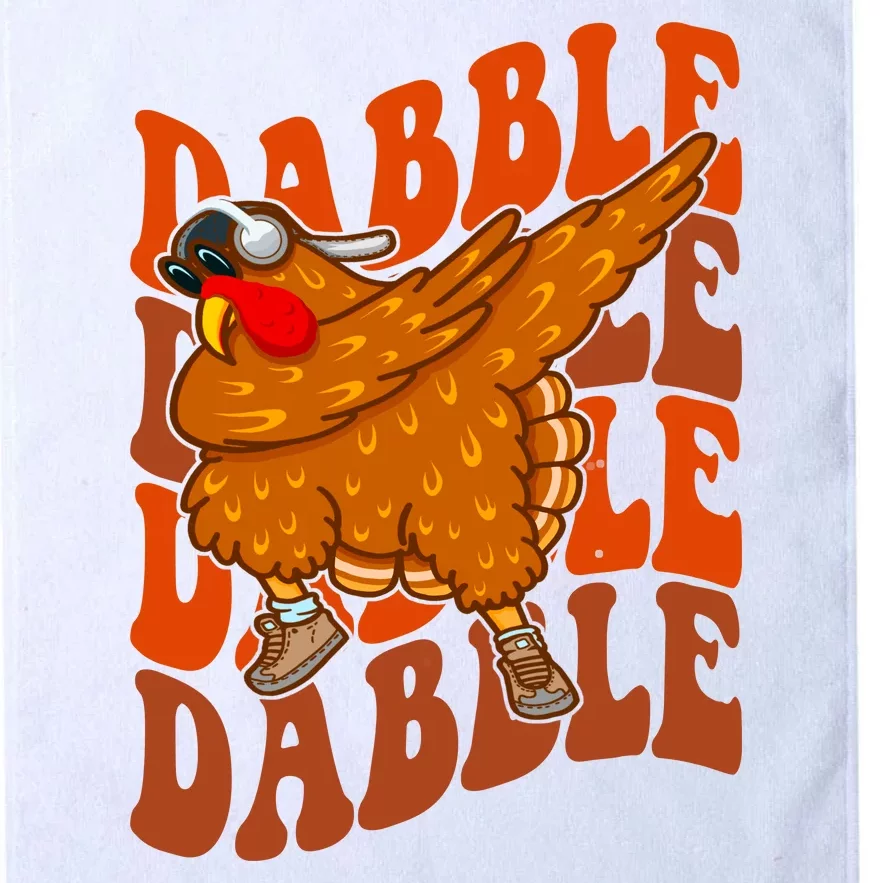 Dabble Dab Turkey Thanksgiving Platinum Collection Golf Towel