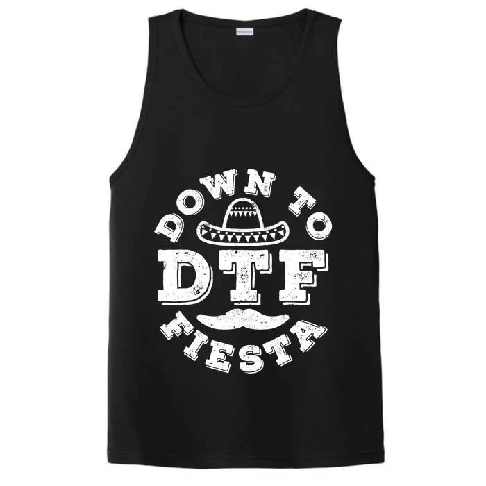 DTF Down To Fiesta Cinco De Mayo Party Gifts Performance Tank