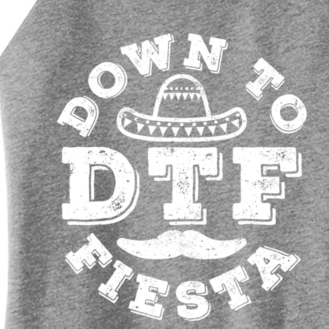 DTF Down To Fiesta Cinco De Mayo Party Gifts Women’s Perfect Tri Rocker Tank