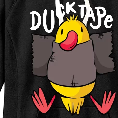 Ducktape Duck Trap Funny Duct Tape Women's Fleece Hoodie