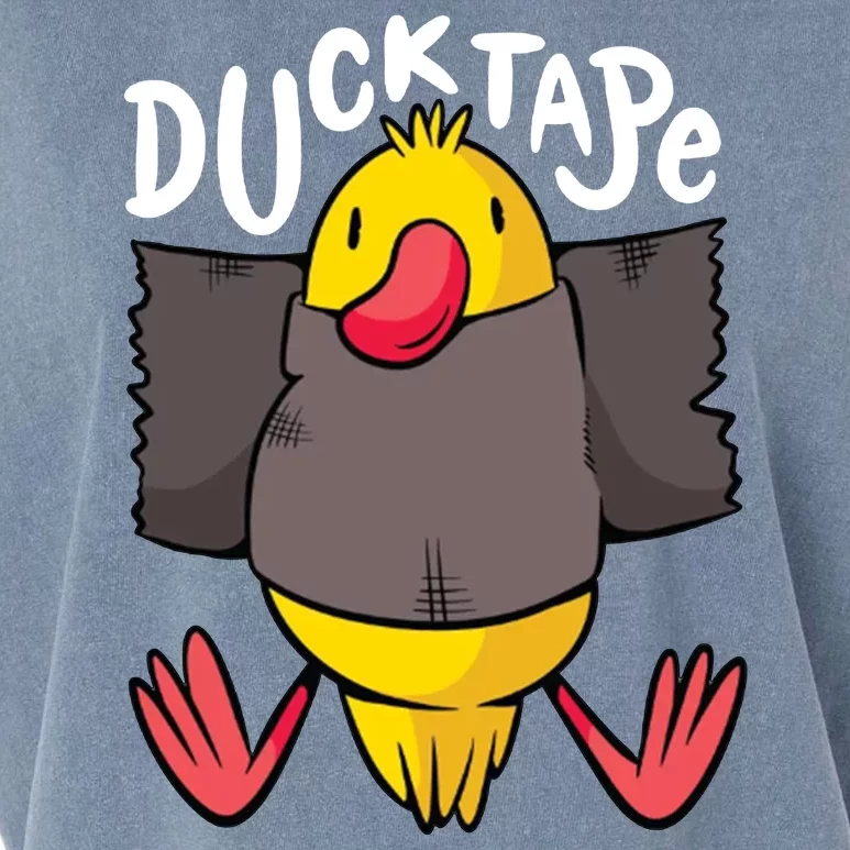 Ducktape Duck Trap Funny Duct Tape Garment-Dyed Women's Muscle Tee