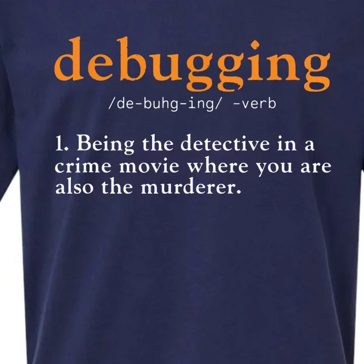 Debugging Definition Tee Code Coding Computer Programmer Sueded Cloud Jersey T-Shirt