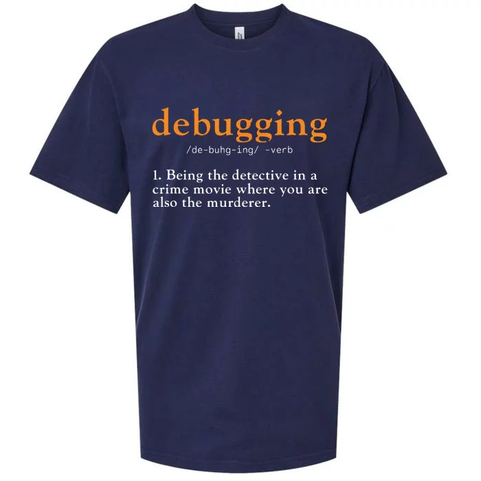 Debugging Definition Tee Code Coding Computer Programmer Sueded Cloud Jersey T-Shirt