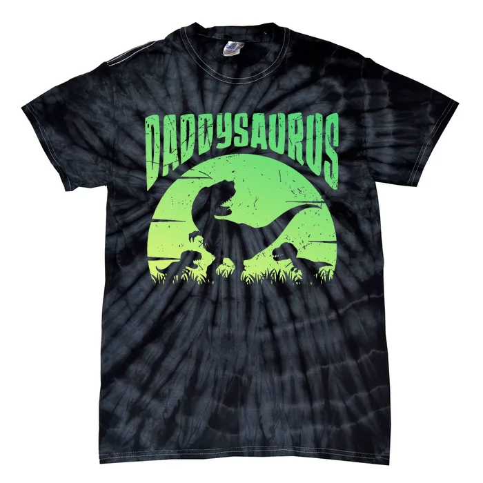 Daddysaurus Daddy T Rex Great Father’s Day Gift Classic Tie-Dye T-Shirt