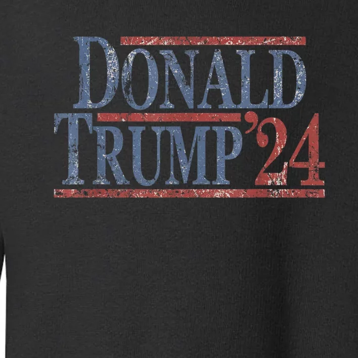 Distressed Donald Trump 2024 Toddler Sweatshirt