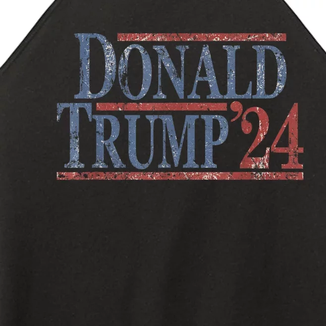 Distressed Donald Trump 2024 Women’s Perfect Tri Rocker Tank