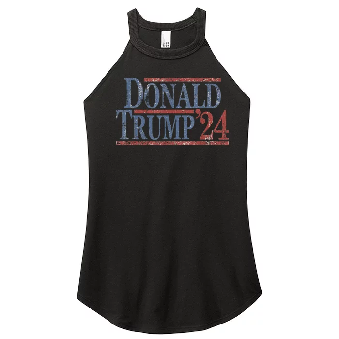 Distressed Donald Trump 2024 Women’s Perfect Tri Rocker Tank