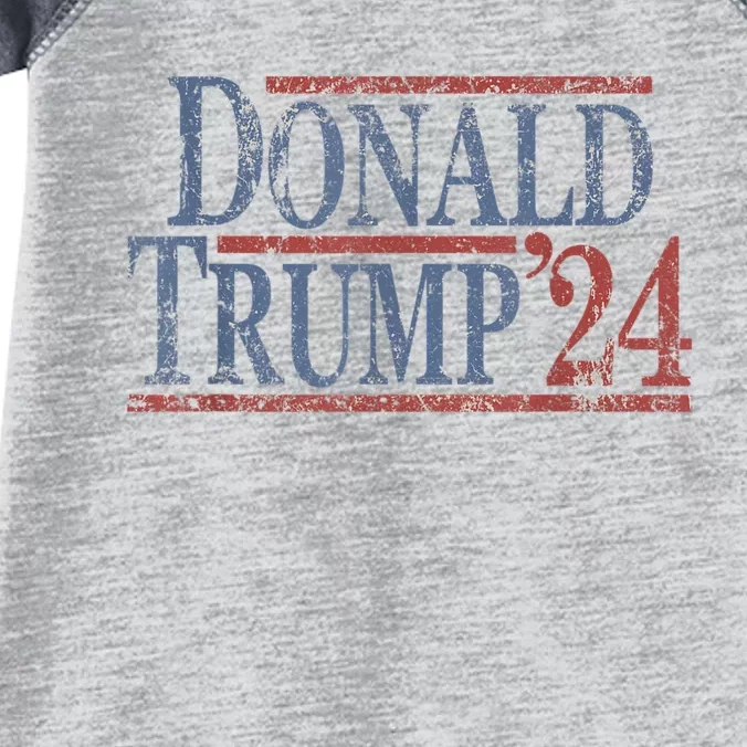 Distressed Donald Trump 2024 Infant Baby Jersey Bodysuit