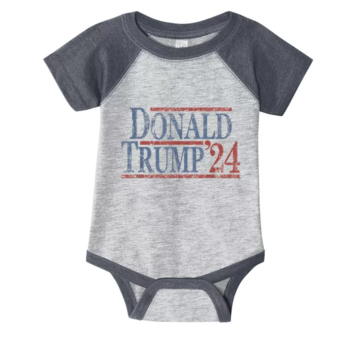 Distressed Donald Trump 2024 Infant Baby Jersey Bodysuit