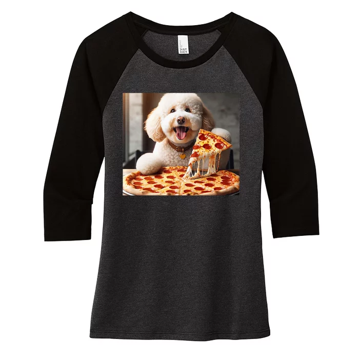 Dogs Doing Things Women's Tri-Blend 3/4-Sleeve Raglan Shirt