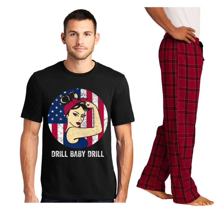 Drill Drill Trump 2024 Merch Drill Drill Cute Gift Pajama Set