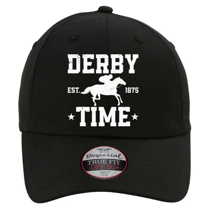 Distressed Derby Time Est 1875 Horse Racing The Original Performance Cap