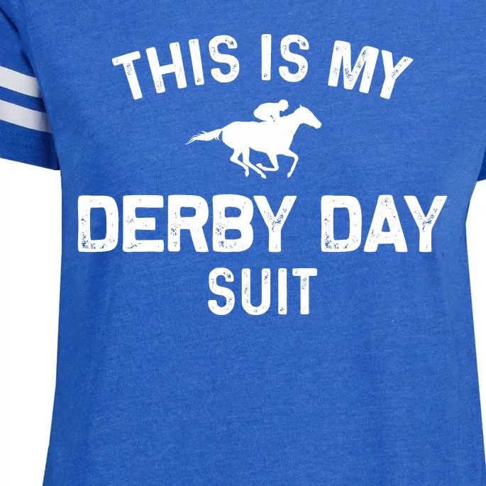 Derby Day This Is My Derby Day Suit Enza Ladies Jersey Football T-Shirt