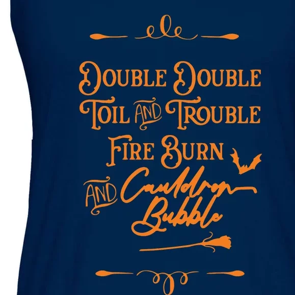 Double Double Toil And Trouble, Halloween, Toil And Trouble, Halloween Party Ladies Essential Flowy Tank