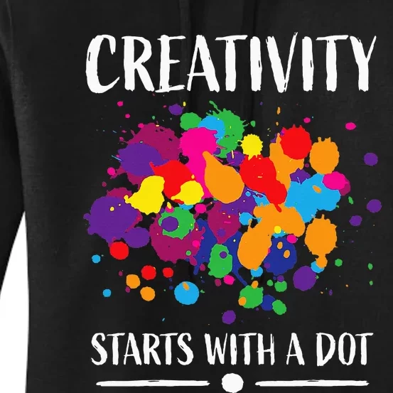 Dot Day Teacher 2024 Dot Day Women's Pullover Hoodie