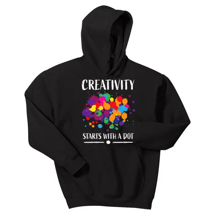 Dot Day Teacher 2024 Dot Day Kids Hoodie