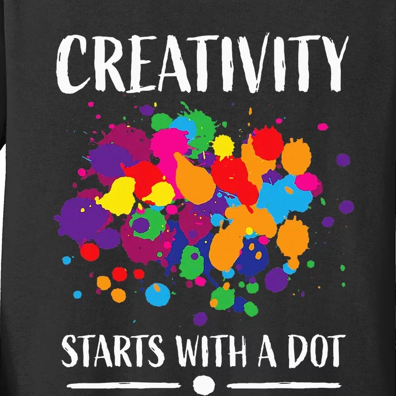 Dot Day Teacher 2024 Dot Day Kids Long Sleeve Shirt