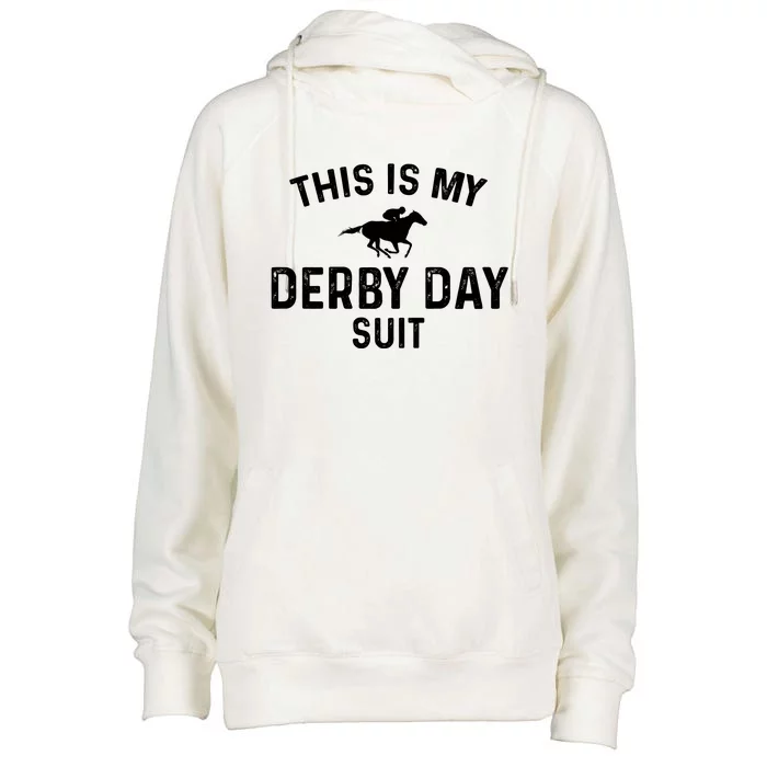 Derby Day This Is My Derby Day Suit Womens Funnel Neck Pullover Hood