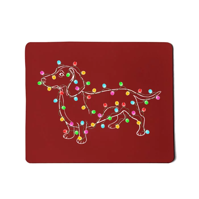 Dachshund Dogs Tree Christmas Sweater Xmas Gifts For Pet Dog Mousepad