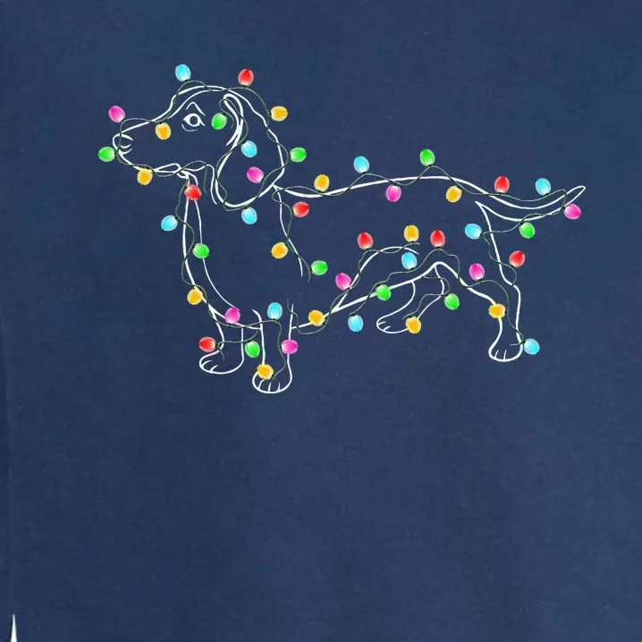 Dachshund Dogs Tree Christmas Sweater Xmas Gifts For Pet Dog Garment-Dyed Sweatshirt