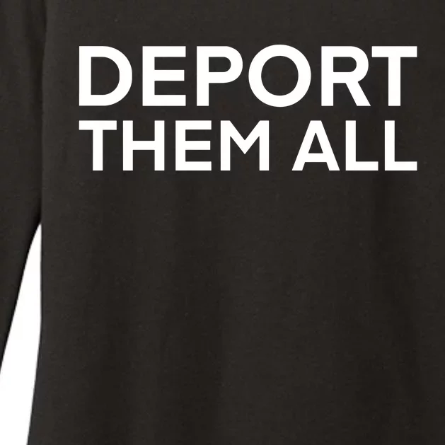 Dissenter Deport Them All Womens CVC Long Sleeve Shirt