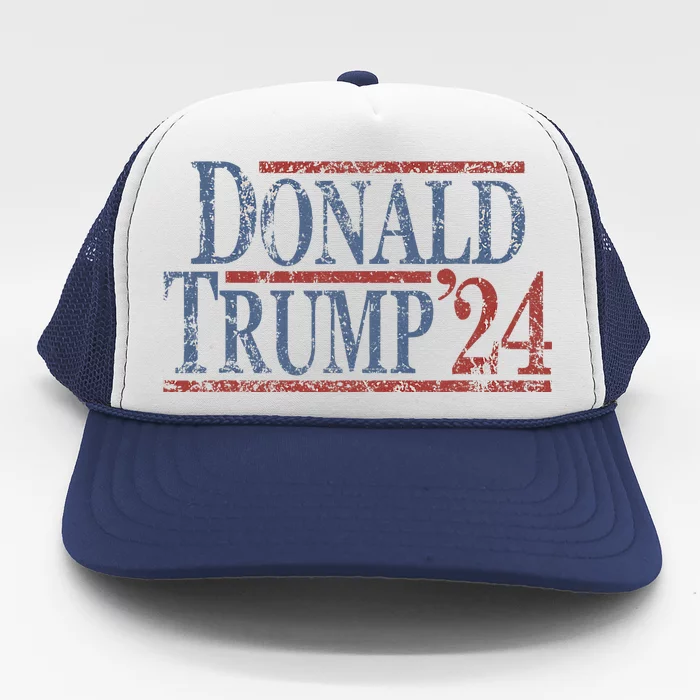 Distressed Donald Trump 2024 Trucker Hat