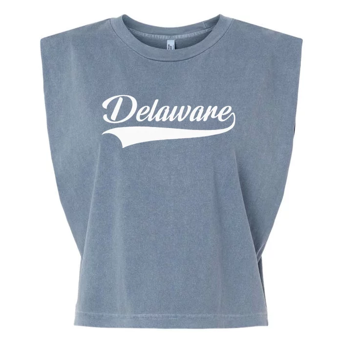 Delaware DE Throwback Garment-Dyed Women's Muscle Tee