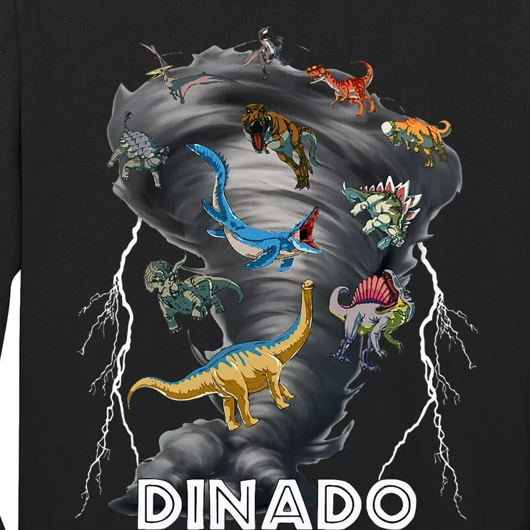 Dinado! Dinosaur Tornado Long Sleeve Shirt