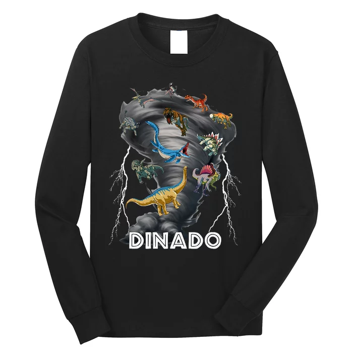 Dinado! Dinosaur Tornado Long Sleeve Shirt