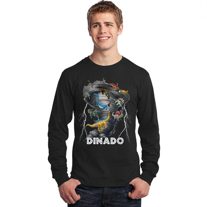 Dinado! Dinosaur Tornado Tall Long Sleeve T-Shirt