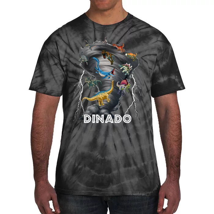 Dinado! Dinosaur Tornado Tie-Dye T-Shirt