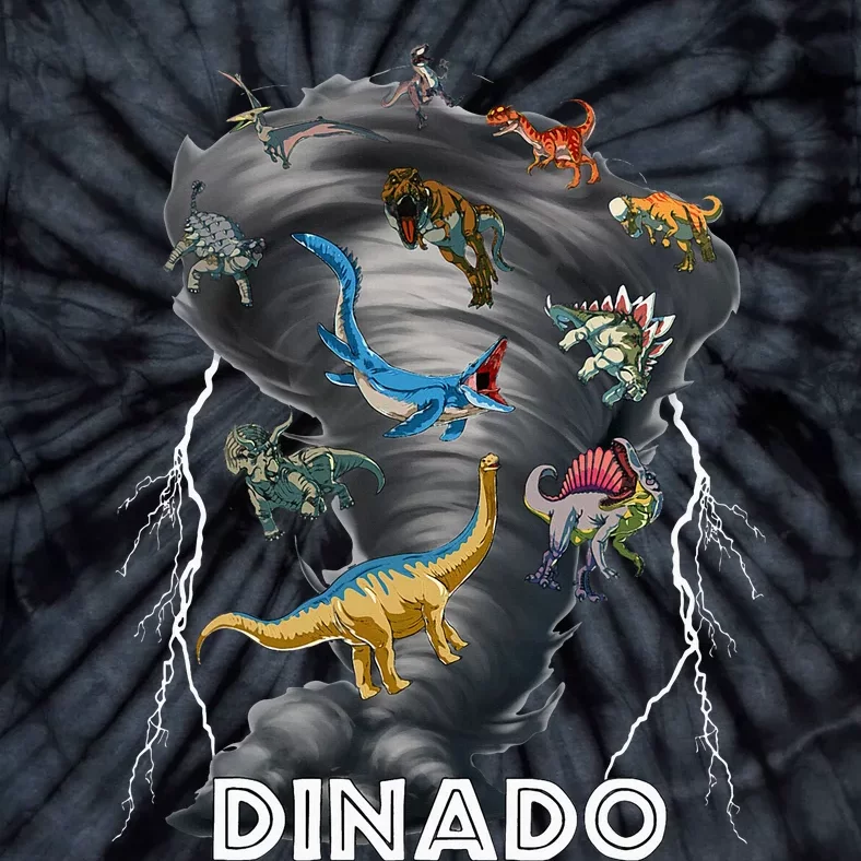 Dinado! Dinosaur Tornado Tie-Dye T-Shirt