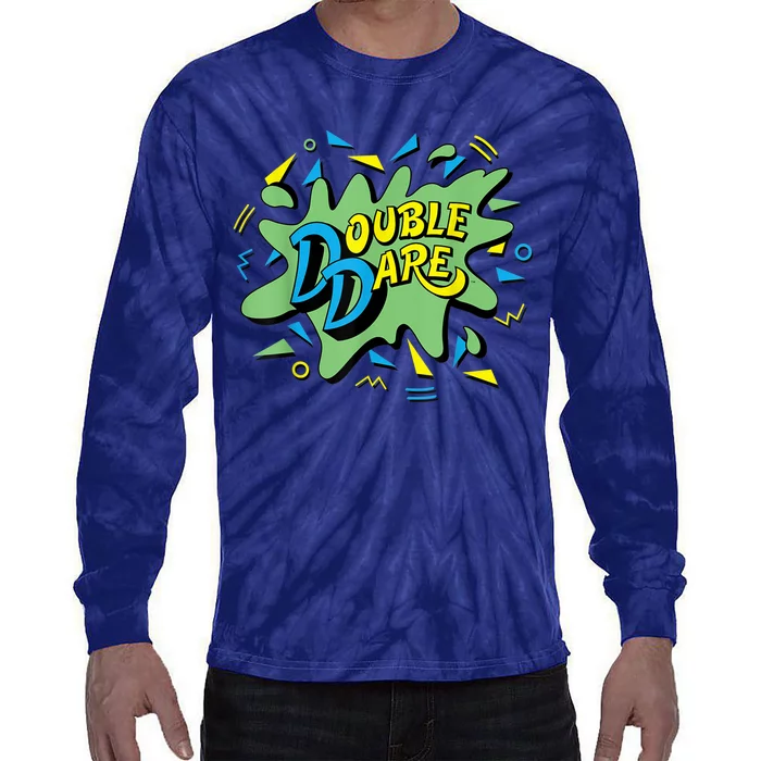 Double Dare TV Show Logo Tie-Dye Long Sleeve Shirt