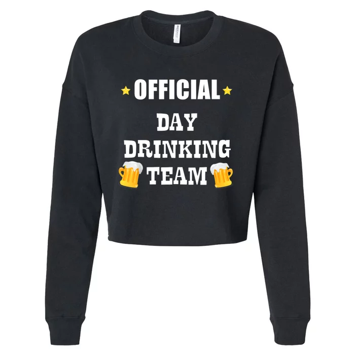 Day Drinking Team Beer Liquor Alcohol Tee Cropped Pullover Crew