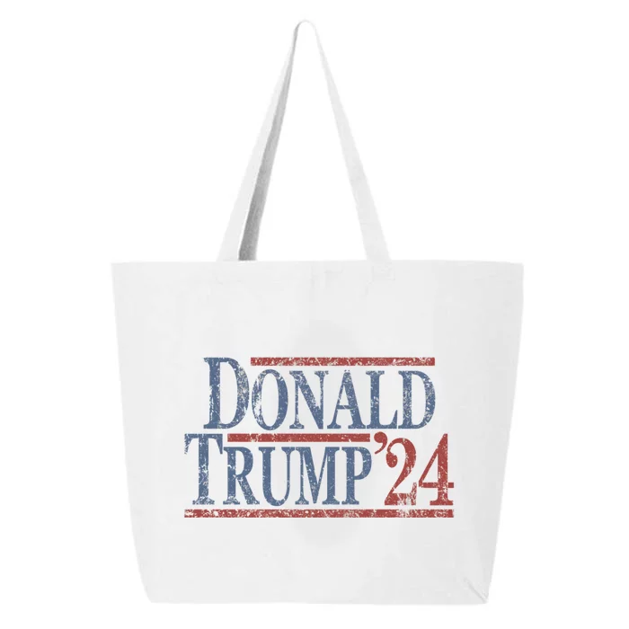 Distressed Donald Trump 2024 Donald Trump 24 25L Jumbo Tote