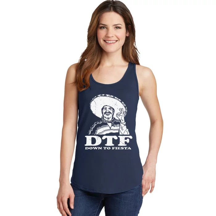 DTF Down To Fiesta Cinco De Mayo 2018 Party Ladies Essential Tank