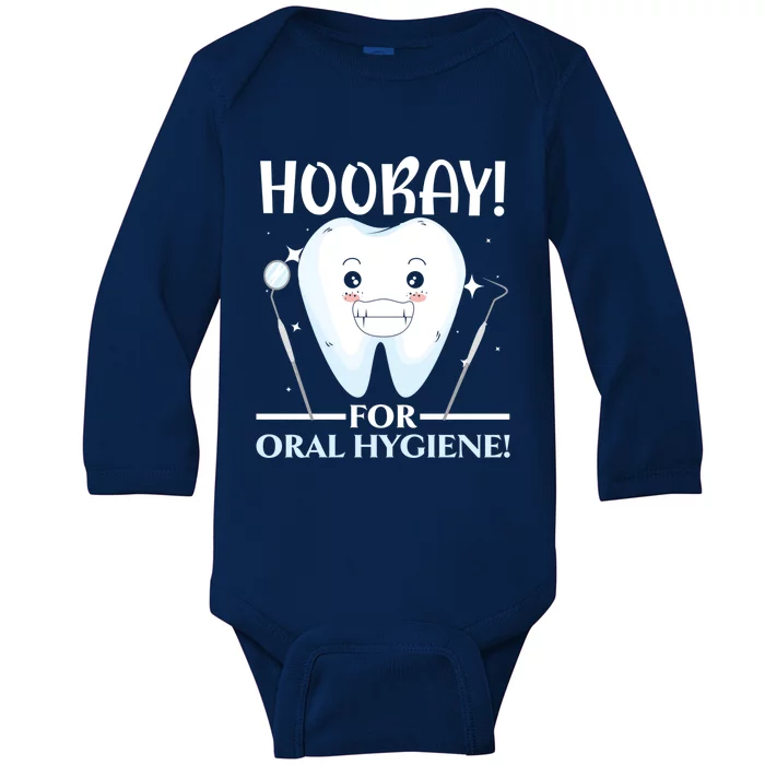 Dentistry Dentist Teeth Dental Hygienist Tooth Doctor Gift Baby Long Sleeve Bodysuit