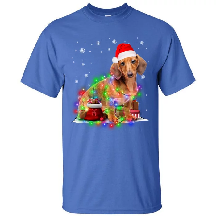 Dachshund Dogs Tree Christmas Sweater Xmas Pet Dog Lover Cool Gift Tall T-Shirt