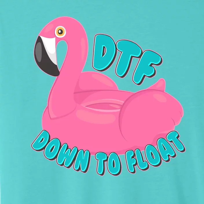 Dtf Down To Float Vacation Time Flamingo Floatie ChromaSoft Performance T-Shirt