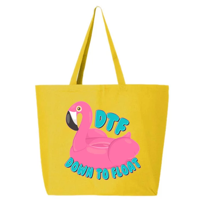 Dtf Down To Float Vacation Time Flamingo Floatie 25L Jumbo Tote