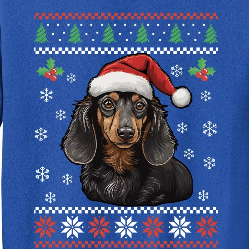 Dachshund Dog Ugly Christmas Gift Tall Sweatshirt