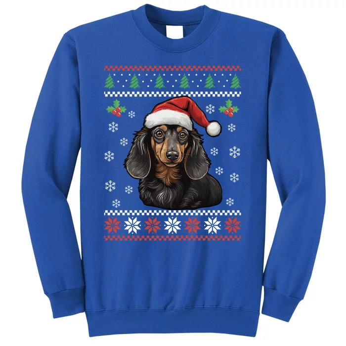 Dachshund Dog Ugly Christmas Gift Tall Sweatshirt