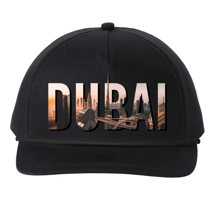 DUBAI Snapback Five-Panel Rope Hat