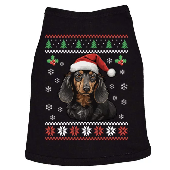 Dachshund Dog Ugly Christmas Sweater Xmas For Lovers Doggie Tank