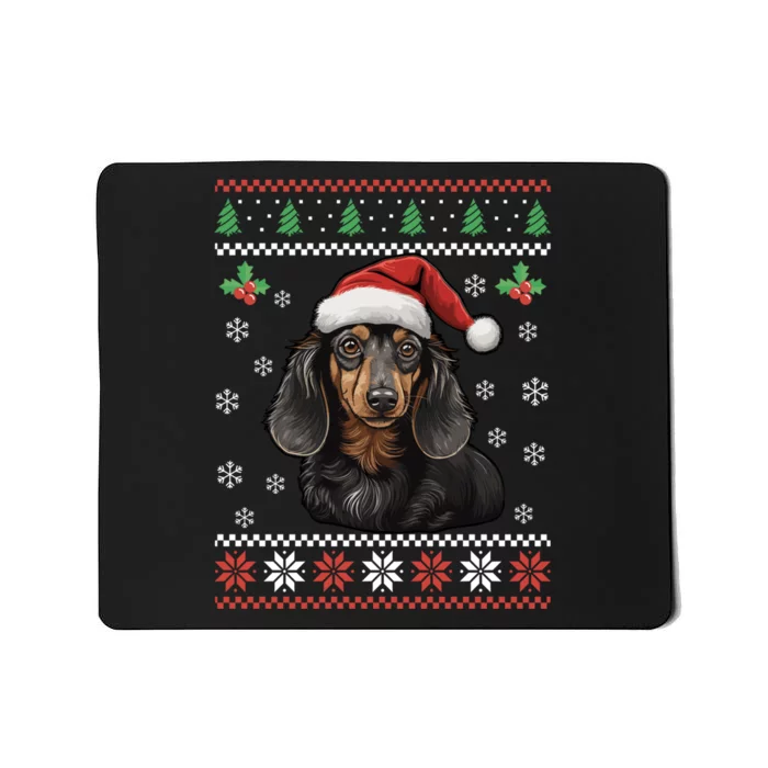 Dachshund Dog Ugly Christmas Sweater Xmas For Lovers Mousepad