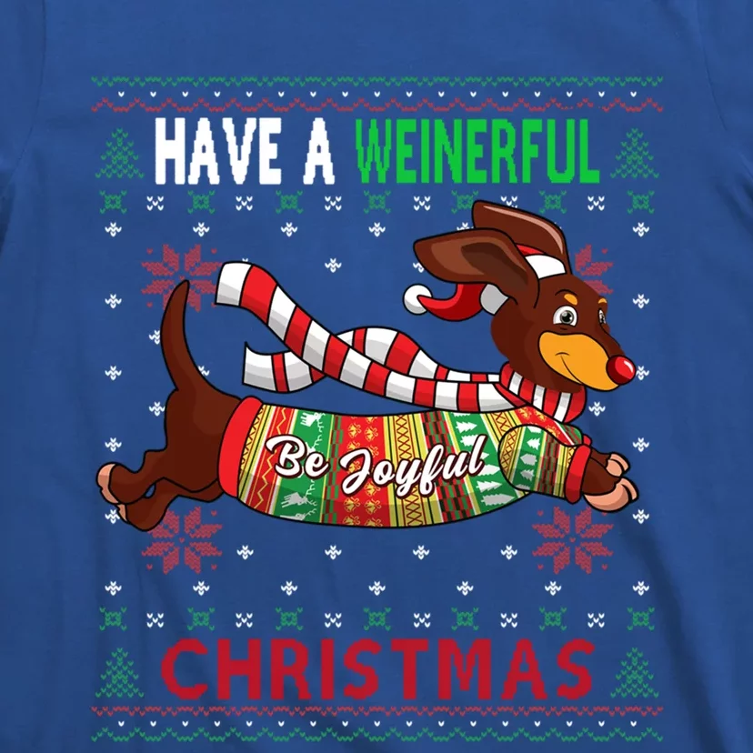 Dachshund Dog Ugly Christmas Doxie Lover Gift T-Shirt