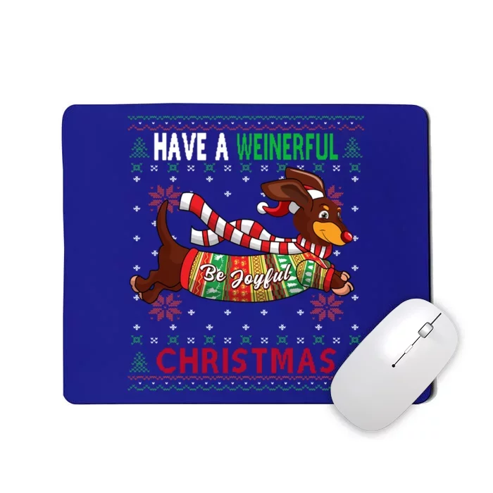 Dachshund Dog Ugly Christmas Doxie Lover Gift Mousepad