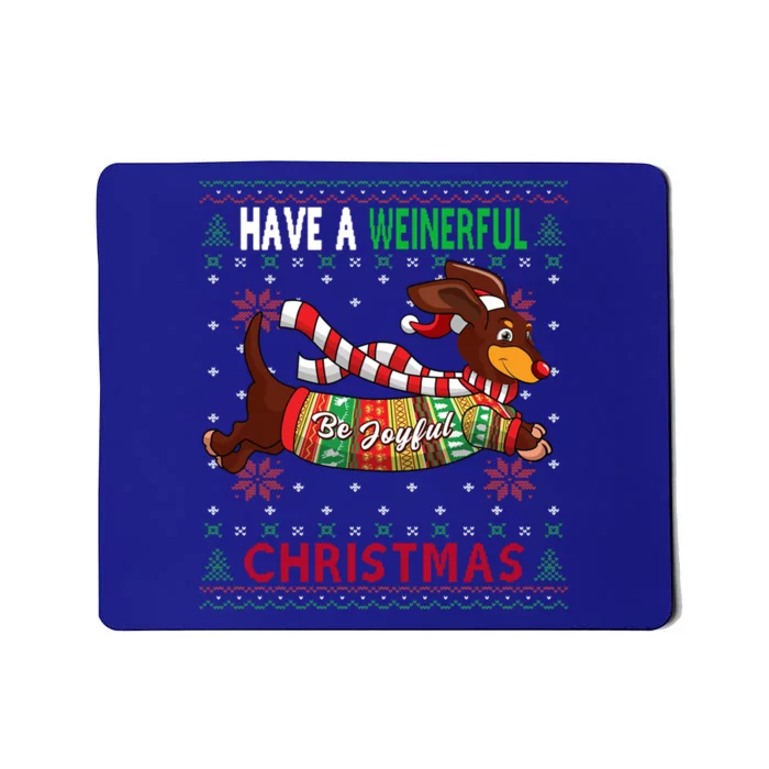 Dachshund Dog Ugly Christmas Doxie Lover Gift Mousepad